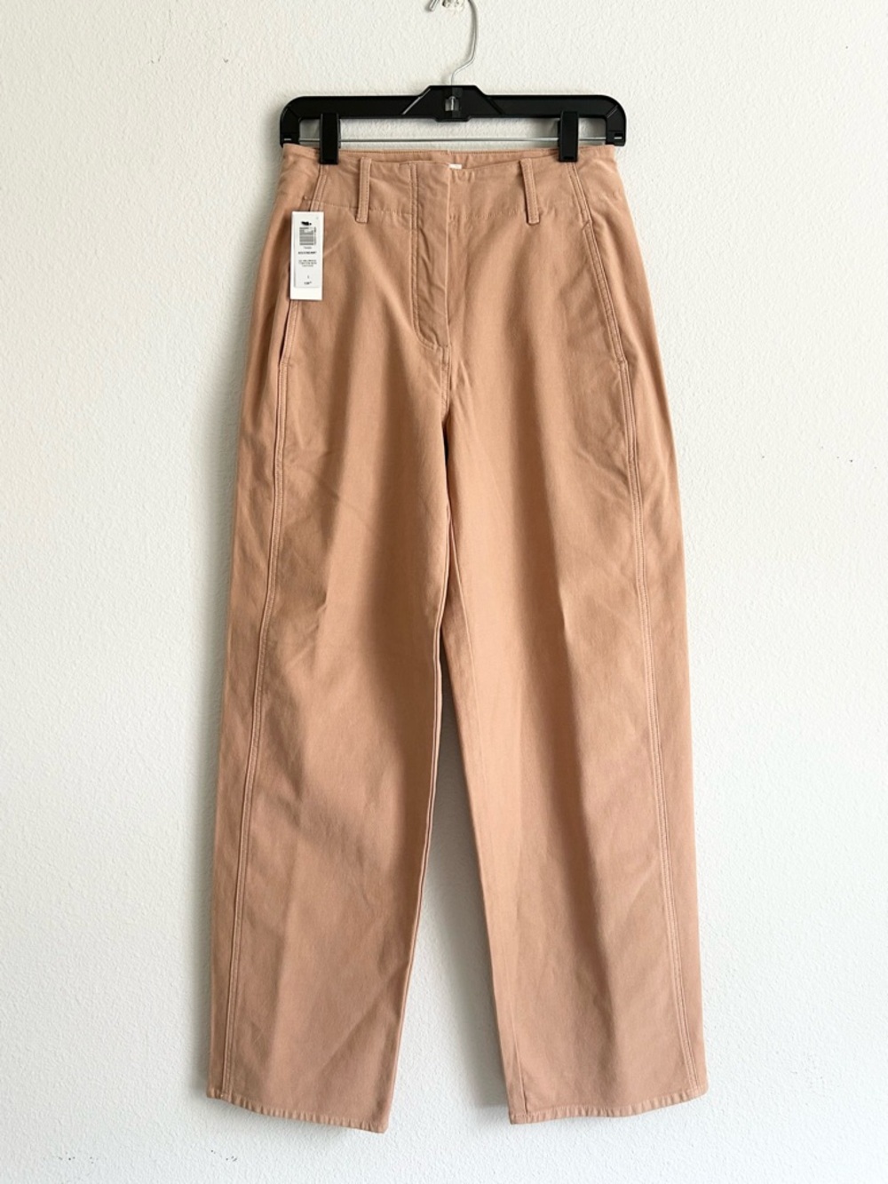 Aritzia Dusty Peach Wide-Leg Chinos